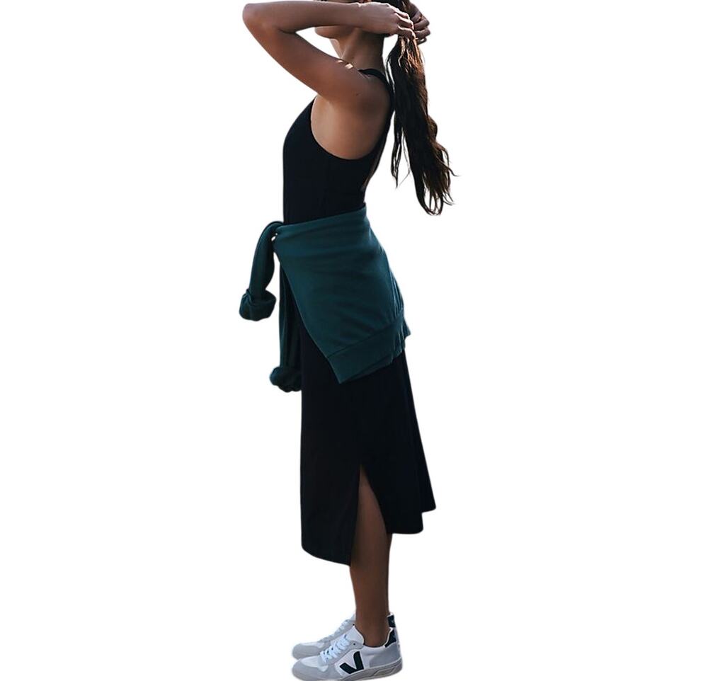 Sweaty Betty Strappy Black Emily Maxi Dress Size 4-6